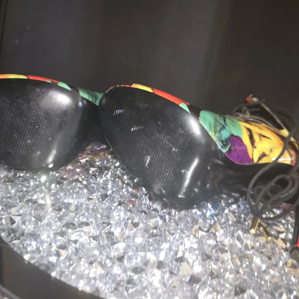 Steve Madden Multicolor Strappy Heels - Picture 3 of 6